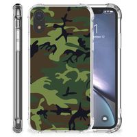 Apple iPhone Xr Doorzichtige Silicone Hoesje Army Dark - thumbnail