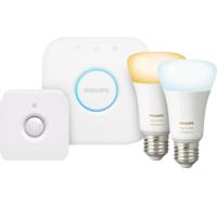 Philips Hue White Ambiance E27 Duopack Bluetooth + Philips Hue Bewegingssensor + Bridge