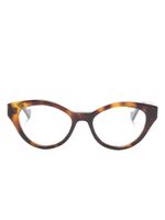 Gucci Eyewear lunette de soleil à monture papillon - Marron