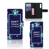 Xiaomi Mi 9 SE Portemonnee Hoesje Flowers Blue DTMP