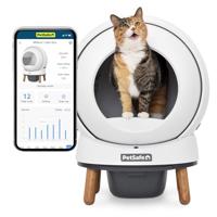 PetSafe ScoopFree SmartSpin Zelfreinigende Kattenbak - Geavanceerde Geuroptimum & Gezondheidsmonitoring - App Bestuurd - Compatibel Met Elke Kattenbakvulling