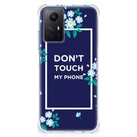 Xiaomi Redmi Note 12s Anti Shock Case Flowers Blue DTMP