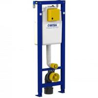 Wisa XS inbouwreservoir - 114-134x38cm - met Argos bedieningspaneel glans wit 8050452981