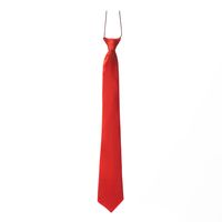 Carnaval verkleed accessoires stropdas zijdeglans - rood - polyester - heren/dames