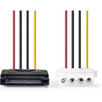 Interne Voedingskabel | SATA 15-Pins Male - Molex Female | 0,15 m | Diverse