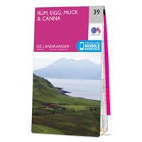 Wandelkaart - Topografische kaart 039 Landranger Rum, Eigg & Muck | Or - thumbnail