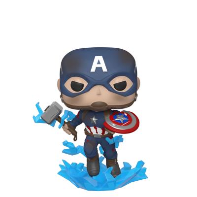 Funko Pop! Marvel: Avengers Endgame - Cap with Broken Shield and Mjolnir