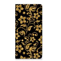 Xiaomi 13 Lite Smart Cover Gouden Bloemen