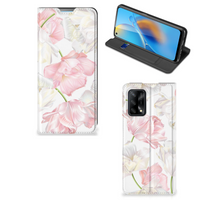 OPPO A74 4G Smart Cover Lovely Flowers