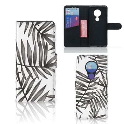 Nokia 7.2 | Nokia 6.2 Hoesje Leaves Grey