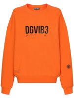 Dolce & Gabbana DGVIB3 hoodie en coton à logo imprimé - Orange - thumbnail