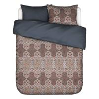 Essenza Giulia Dekbedovertrek - 2-persoons (200x200/220 Cm + 2 Slopen) - Katoen Satijn - Ijsblauw