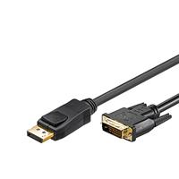 goobay 51961 DisplayPort/DVI-D adapterkabel, 2m zwart