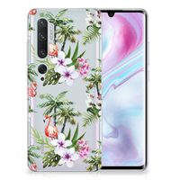 Xiaomi Mi Note 10 Pro TPU Hoesje Flamingo Palms