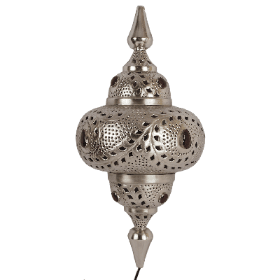 Oosterse Wandlamp Marrakech 73 cm 1 Lichts Met Rode Stenen