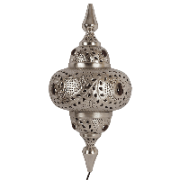 Oosterse Wandlamp Marrakech 73 cm 1 Lichts Met Rode Stenen