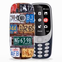 Nokia 3310 (2017) Siliconen Hoesje met foto Kentekenplaten