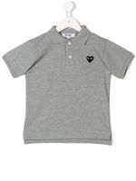 Comme Des Garçons Play Kids polo à logo brodé - Gris - thumbnail