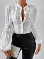 Regular Fit Casual Lace Blouse