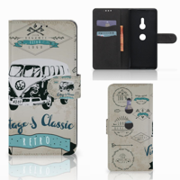 Sony Xperia XZ3 Telefoonhoesje met foto Retro VW Bus