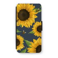 Sunflower and bees: iPhone 7 Flip Hoesje