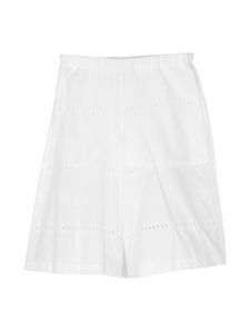 Piccola Ludo pantalon en broderie anglaise - Blanc