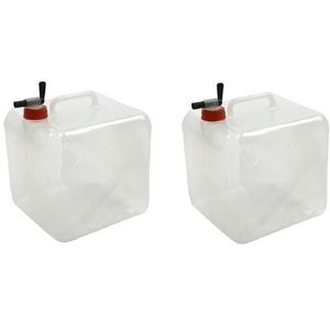 2x Vouwbare watertanks / jerrycans 10 liter