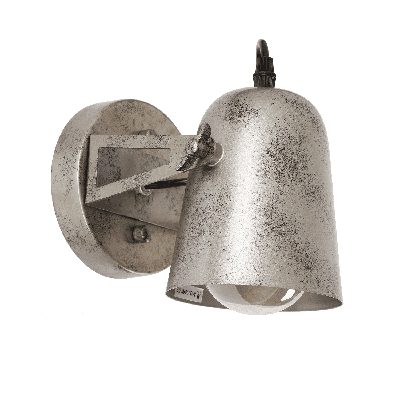 Wandlamp Spot Rivera 25 cm 1 Lichts Antiek Zilver Modern