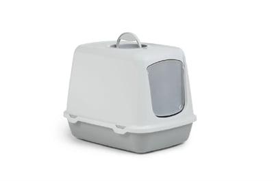 Savic kattenbak oscar grijs / wit (50X37X39 CM)