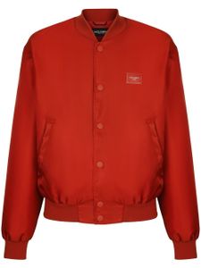 Dolce & Gabbana veste bomber à logo - Rouge