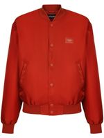 Dolce & Gabbana veste bomber à logo - Rouge