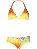 Prada bikini à imprimé graphique - Jaune - thumbnail