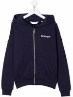 Palm Angels Kids hoodie à logo imprimé - Bleu