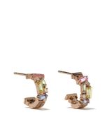 Suzanne Kalan boucles d'oreilles Rainbow Fireworks en or rose 18ct à ornements en saphir et diamant - thumbnail