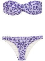 Amir Slama printed bandeau bikini set - Rose