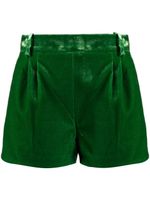 Ermanno Scervino short en velours à taille haute - Vert