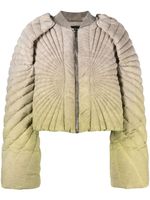 Moncler + Rick Owens Radiance Convertible cropped puffer jacket - Tons neutres - thumbnail