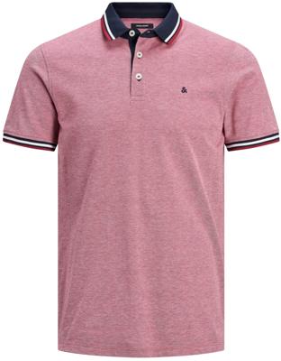 Jack and Jones Paulos Heren Poloshirt Rood Pique Slim Fit