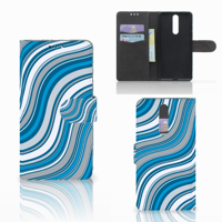 Nokia 8 Telefoon Hoesje Waves Blue