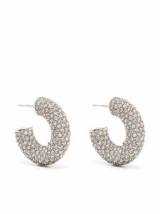 Amina Muaddi mini boucles d'oreilles Cameron - Gris