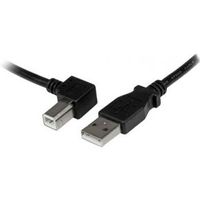 StarTech.com 2 m USB 2.0 A naar linkshoekige B-kabel M/M - thumbnail