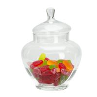 Snoeppot/voorraadpot Sweets - 5000 ml - glas - met luchtdichte deksel - D21 x H28 cm