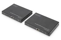 DIGITUS DS-55513 HDMI KVM Extender - UHD 4K 60 Hz - 70 m via LAN-kabel - Set: Zender & Ontvanger - Loop-Out, Audio - HDMI 2.0 & HDCP 2.2/1.4