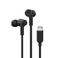 Belkin SoundForm bedrade oordopjes met USB-C-connector, in-ear oortelefoon met microfoon - Koptelefoon voor onder meer iPhone 15, iPad, Galaxy en Android met USB-C (USB-C-koptelefoon) - Zwart
