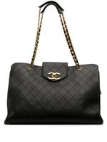 CHANEL Pre-Owned sac porté épaule Jumbo Supermodel (année 1992) - Noir - thumbnail