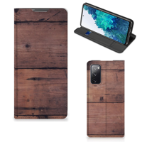 Samsung Galaxy S20 FE Book Wallet Case Old Wood