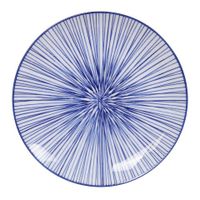 Tokyo Design Studio - Nippon Blue - Dinerbord - Lijnen - 25.7 x 3cm - thumbnail