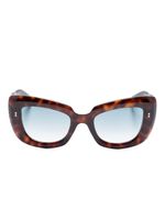 Cutler & Gross lunettes de soleil 9797 à monture papillon - Marron - thumbnail