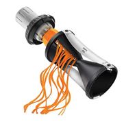 Gefu Originele spiraalsnijder 13780 - verse groentespaghetti in een handomdraai dankzij Spirelli 2.0 - professionele keukenhulp, 17,0 x 7,3 x 7,3 cm, zwart