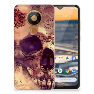 Silicone Back Case Nokia 5.3 Skullhead